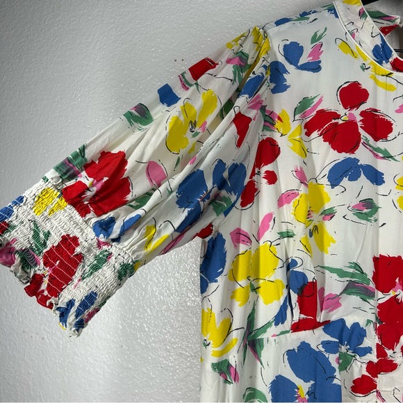 Rixo X Target Floral Mock Neck Cascade Ruffle Dress Maxi 20/22W EUC - Picture 6 of 10